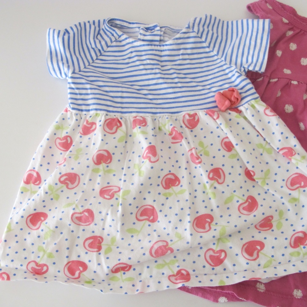 Bundle of 3 Baby infant Dresses Size 6-12 months GUC - Picture 2 of 5